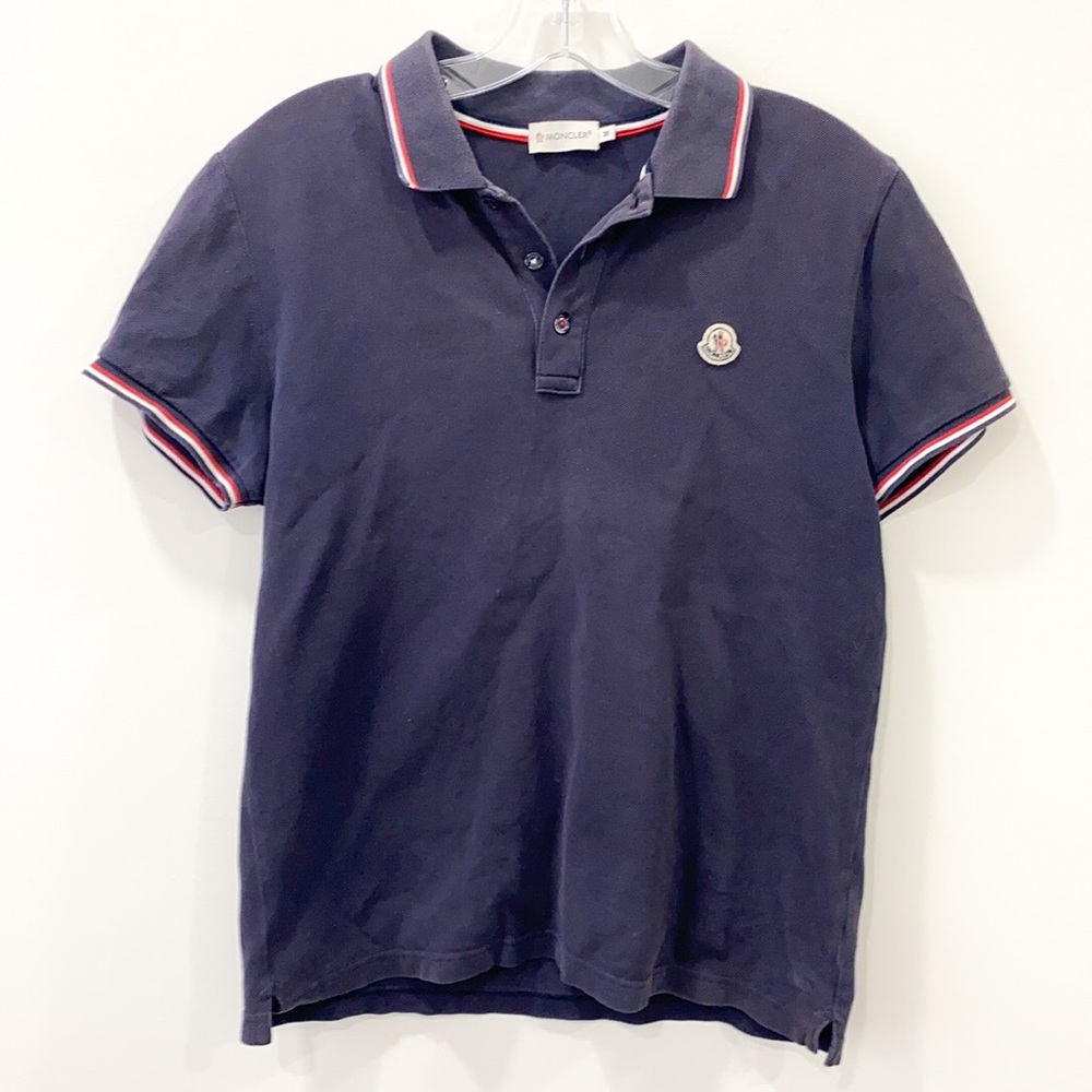Monclear Blue polo shirt size Medium